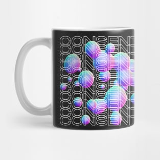 Consent y2k design bubble ver Mug